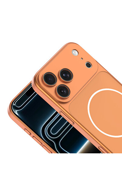 aldtelekom iPhone 15 Pro Max uyumlu ip 17 pro max görünümlü çevirici kılıf spark kapak