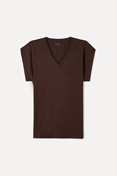 Mudo Modal Mixed V-Neck T-Shirt