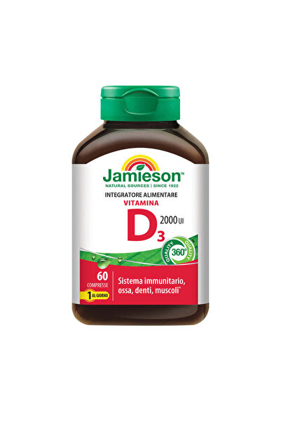Jamieson Βιταμίνη D3 50 mcg 2000 IU, 60 δισκία