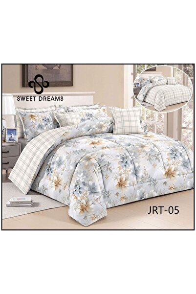 Sweet Dreams Decoration Summer floral bedspread, double size, 8 pieces, doubl...