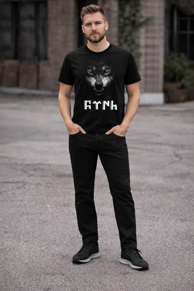 Kurt Tasarımlı T-Shirt