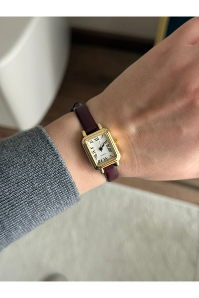 RoseandRoses Dera Basic Leather Minimal Women's Wristwatch