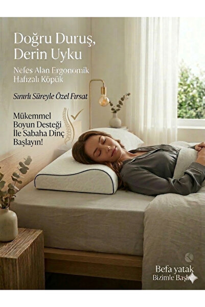 BEFA %100 VİSCO boyun destekli yıkanabilir pamuk kumaşı