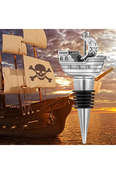 LKKCHER dop de vin design navă pirat, cadouri de vin pentru bărbați