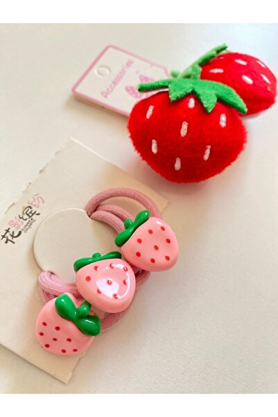 TMR ÇİLEK MEVSİMİ KIZ&BEBEK 2'Lİ TOKA