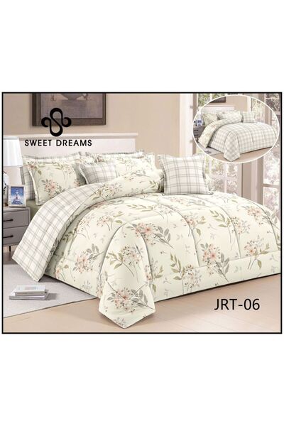 Sweet Dreams Decoration Summer floral bedspread, double size, 8 pieces, doubl...