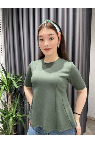 IŞILDA FASHION Μπλούζα με λαιμόκοψη ποδηλάτου