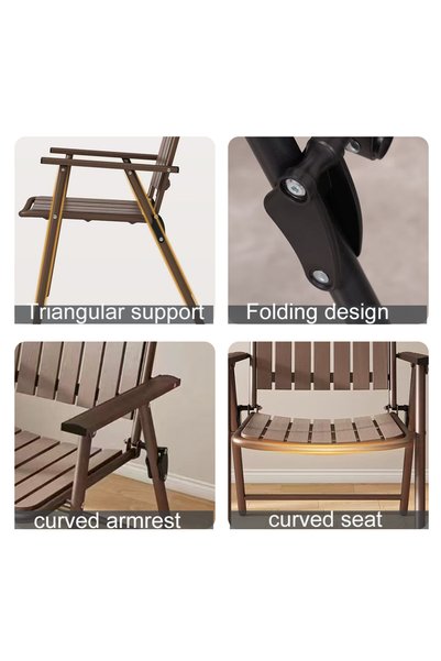 Bleco Folding chair, home dining chair, outdoor chair, portable reinforced folding back chair