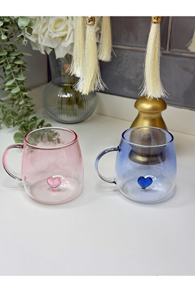 cicizuccaciye 2 Li Kalpli Bardak Love