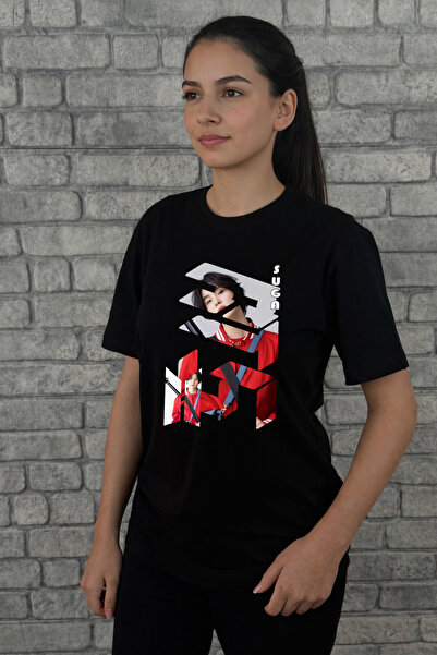 barsdepo Tricou unisex imprimat cu design special BTS SUGA pentru copii/adulț...