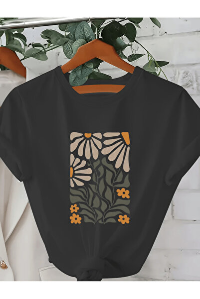 gencerco Μπλουζάκι Παπάτια Ντέσνερ με τύπωμα Πρέμιουμ oversized