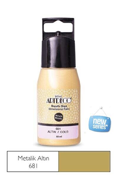 Artdeco Altın Metalik Boyutlu Boncuk Boya 60ml Yeni Seri