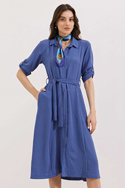COjans Indigo belted g Shirt Dress 2442