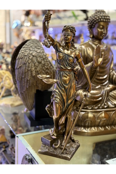 AYDINARTSHOP Veronese Design Adalet Tanrıçası Themis Figürlü Dekoratif Heykel...