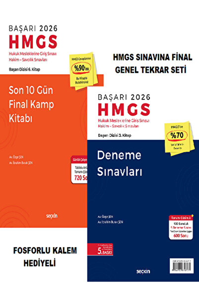 BAŞARI HMGS Son 10 Gün Final Kamp Kitabı+BAŞARI Hmgs DENEME SETİ (NOT DEFTERİ)
