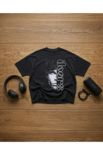 STİL-X Μπλουζάκι The Doors με στάμπα, Unisex, 100% βαμβακερό, Oversize
