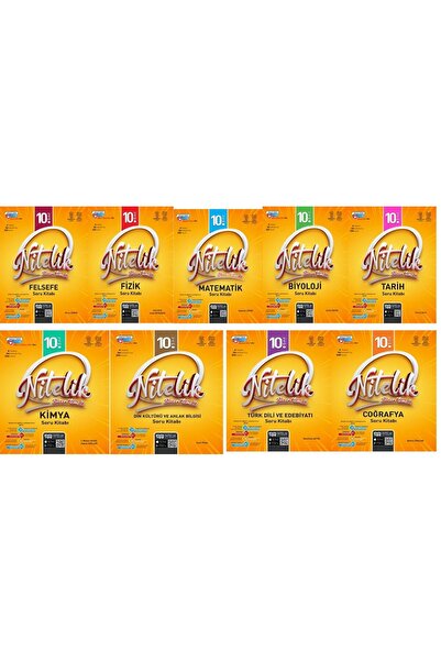 Nitelik Yayınları 10.SINIF BECERİ TEMELLİ SORU KİTABI 9 LU TAM SET