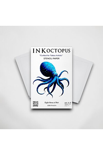 Octopus INK - Profesyonel Dövme Stencil Transfer Kağıdı - 33x21 cm 250 Sayfa