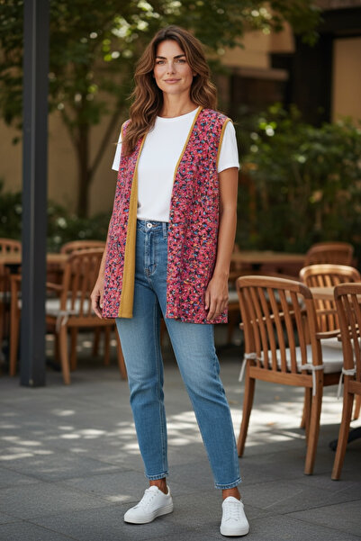 ANNEMİNİZİNDEN Desenli pazen yelek