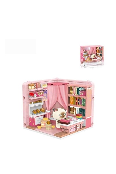 My Reality Fashion P885006 غرفة مكياج القطط، لعبة مكعبات مكونة من 247 قطعة