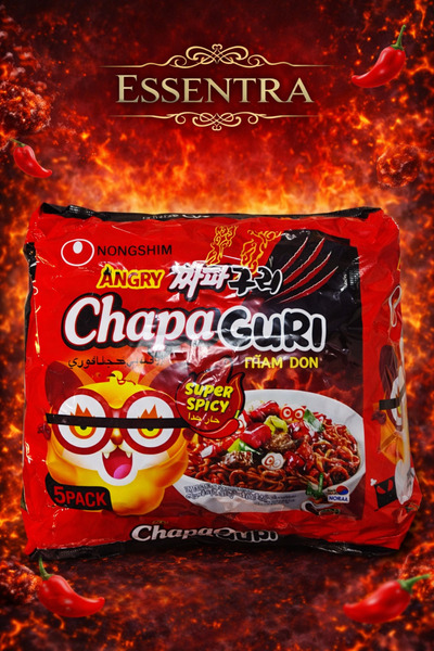 Essentra Home Nongshim Angry Chapaguri Ramdon Super Spicy Kore Noodle 5'li Paket