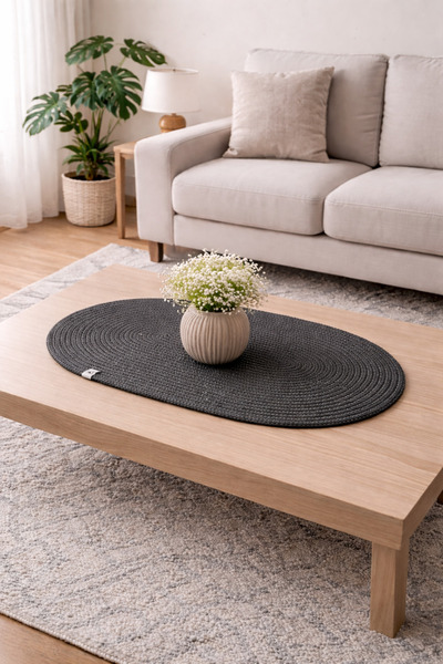 ÖRGÜM Bohem Tarzı Orta Sehpa Örtüsü Dekoratif Örtü 60x40 Cm