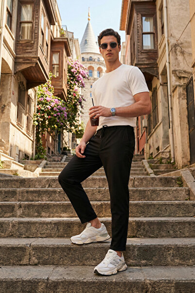 Buratti Pantaloni Regular Fit cu talie normală pentru bărbați bumbac lu PANTA...