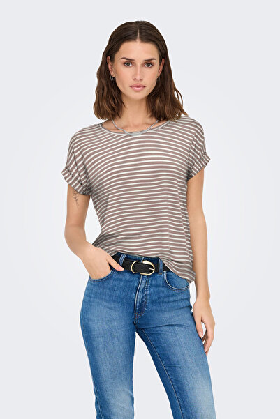 ONLY Onlmoster Stretch Striped Regular Fit Crew Neck t Shirt t Shirt 15206243