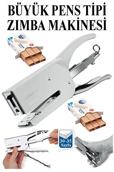 Artlantis Pens Stapler Machine 24/6 and 2 Pieces of Staple Wire Norex Pen Typ...
