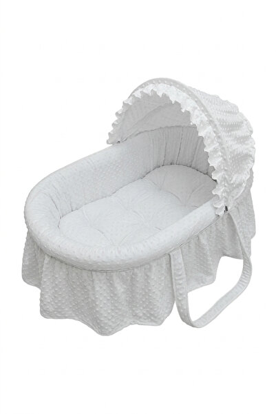 Al Fajr Babys سلة أطفال حديثي الولادة مع ناموسية، تصميم بألوان قوس قزح، مصنوع...