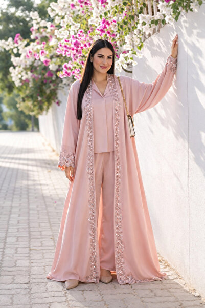 Borncelebs طقم قميص وبنطال بلون وردي فاتح | تشكيلة الأناقة