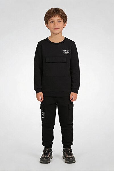 Nicce Kids Boy 3 Pieces Graphic Print Top And Bottom Set, Multicolor