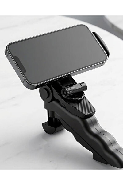 Lisinya Foldable Mini Phone Tripod Desktop Phone Stand 360 Degree Adjustable