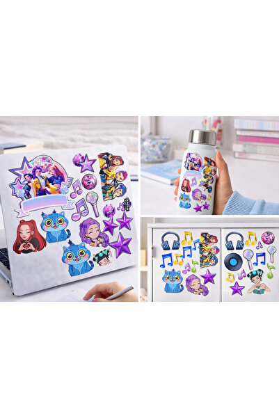 Limitless Design مجموعة ملصقات بتصميم K-Pop مقاس 22x30 سم - ملصقات شخصيات K-P...