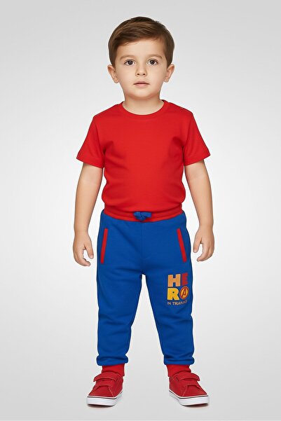 Hamleys x Marvel Toddlers Boy Graphic Print Sweatpants, Blue