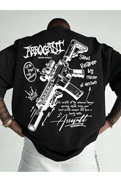 gencerco Design special cu imprimeu graffiti Premium supradimensionat tricou