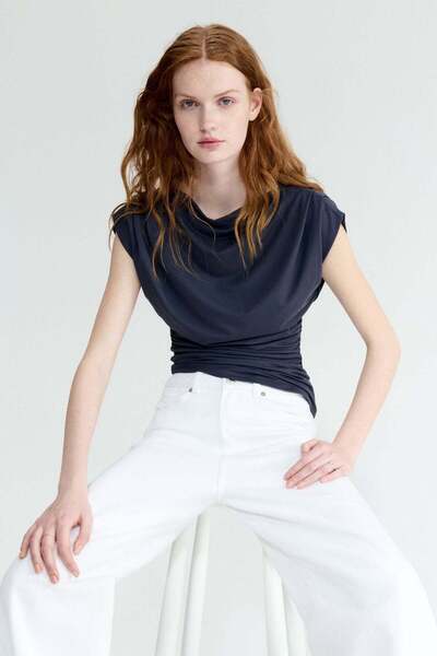 H&M Draped boat-neck top