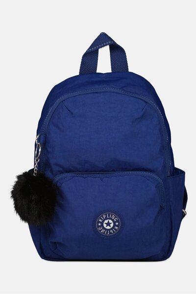 Kipling Women Brand Logo Mini Backpack, Blue