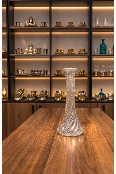 rova tr Berrak Series Luxury Glass Titanium Plated Vase – Decorative Vase _Çe...
