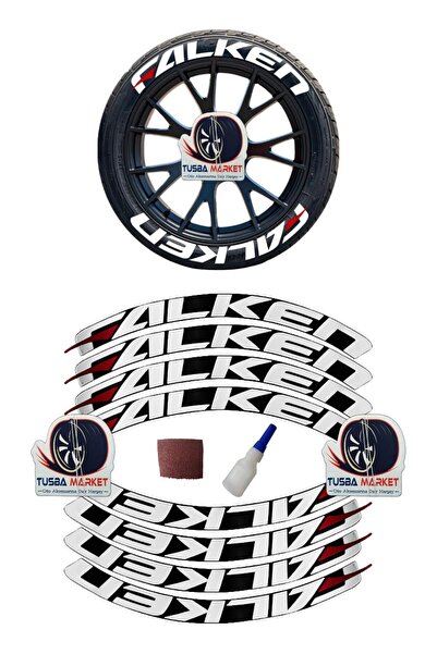 Hepta Collection 3D Automobile Wheel Tire Lettering Sticker Crest Stripe & Mo...