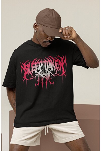 SEVBANO Dizajn Sleep Token Rock Metal Muzički Bend Tiskana Unisex Oversize Ma...