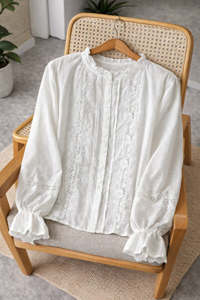 Poliyance Maruna Beyaz Gömlek