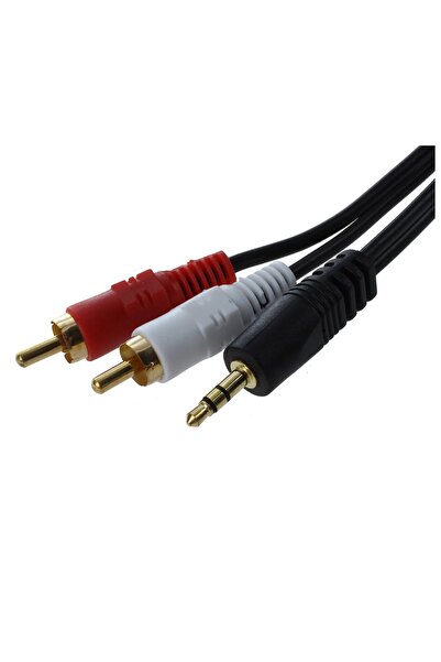 Delixa Renault Fluence Aux Kablosu - 2 Rca 1 Aux Ses Sistemi Aux Hoparlör Kab...