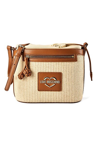 Love Moschino Straw Chic Beuteltasche 24 cm