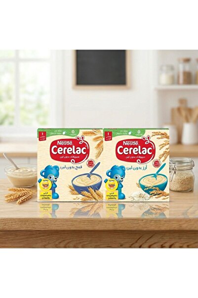 Nestle Nestlé Cerelac Yoğurtsuz Buğday & Yoğurtsuz Pirinç Bazlı Bebek Maması