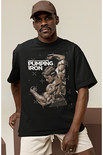 SEVBANO تي شيرت Design Arnold Pumping Iron لكمال الأجسام واللياقة البدنية وال...