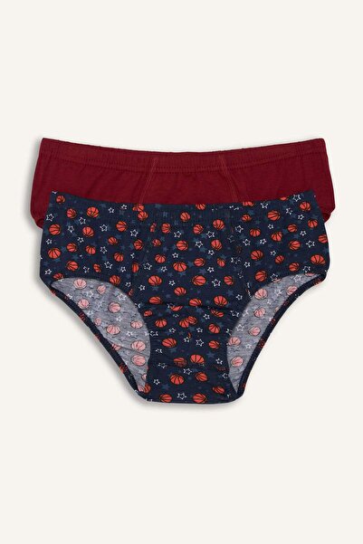 DeFacto Візерунчасті бавовняні труси для хлопчиків, 2 шт. H5947A826SM