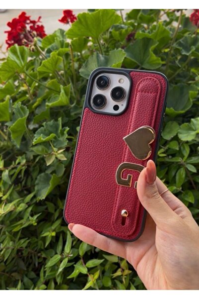 Eflatun Kılıf Kişiselleştirilebilir Deri Harfli Kılıf İphone 13 14