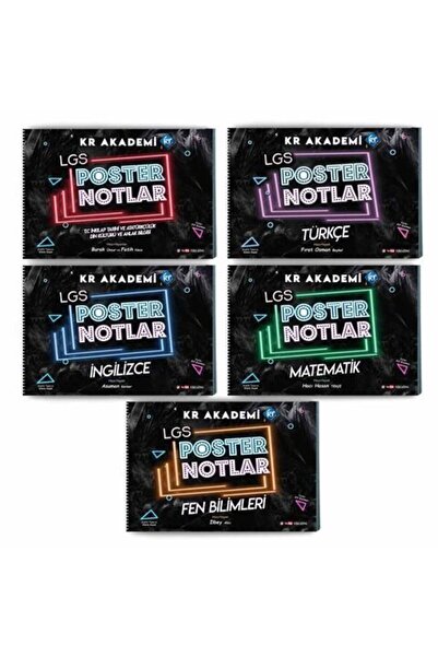 Ankara Kitap Merkezi LGS Poster Notlar Seti 5 li KR Akademi