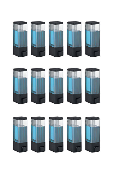 ALBBEK Wall Mounted Manual Liquid Soap Dispenser 15 Pcs Adhesive and Screw-On...